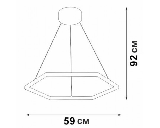 Подвесной светодиодный светильник Vitaluce V04605-13/1S