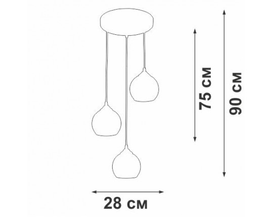 Подвесной светильник Vitaluce V3785-1/3S