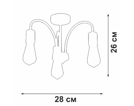 Потолочная люстра Vitaluce V3024-1/3PL