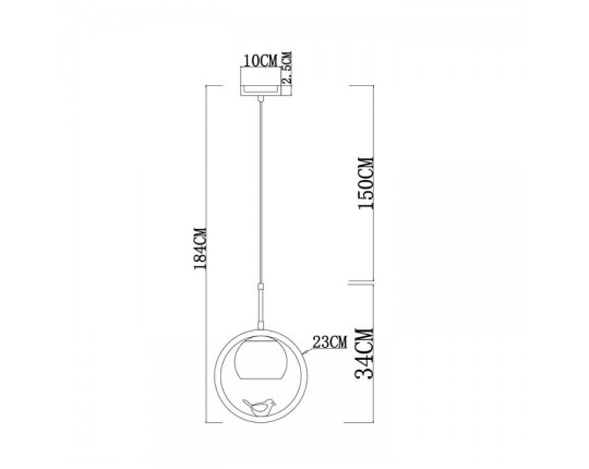 Подвесной светильник Arte Lamp Caprice A4182SP-1BR