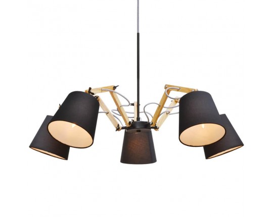 Подвесная люстра Arte Lamp Pinoccio A5700LM-5BK