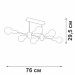 Потолочная люстра Vitaluce V3989-1/6PL