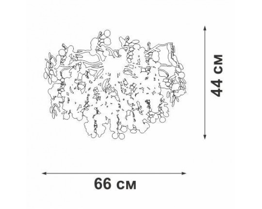 Потолочная люстра Vitaluce V2832-8/7PL