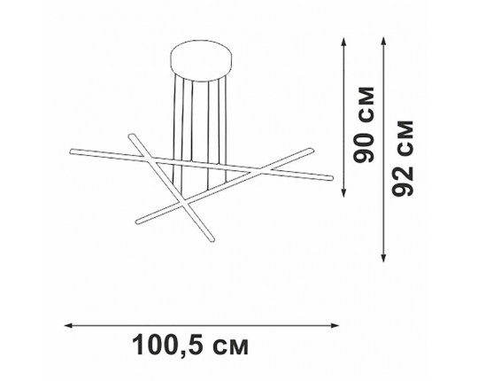 Подвесной светильник Vitaluce V3051-1/3S