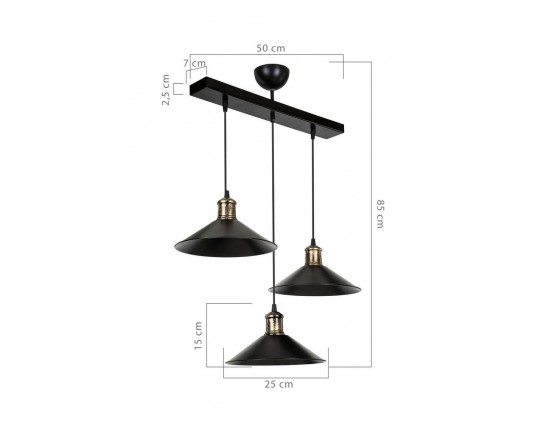 Подвесная люстра Toplight Delilah TL1606H-03BK