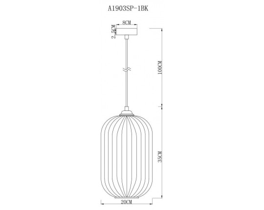 Подвесной светильник Arte Lamp Arwen A1903SP-1BK