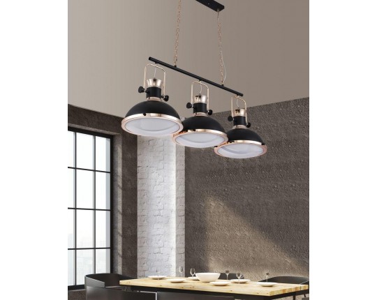 Подвесная люстра Lumina Deco Batore LDP 274-3 BK