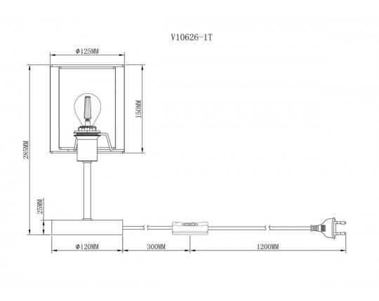 Настольная лампа Moderli Room V10626-1T