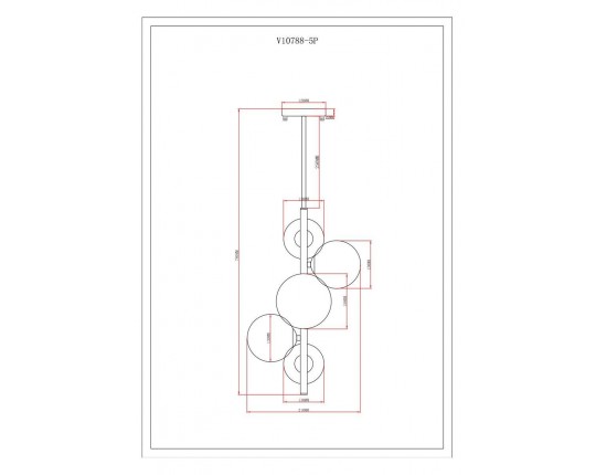 Подвесная люстра Moderli Molly V10788-5P