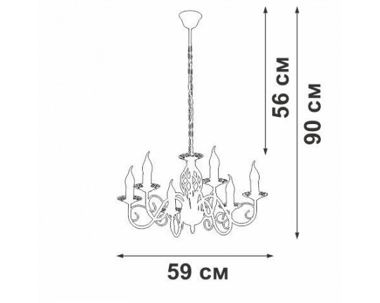 Подвесная люстра Vitaluce V1104-7/6